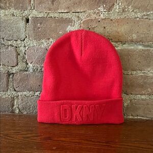 DKNY Vibrant Red Kids Beanie